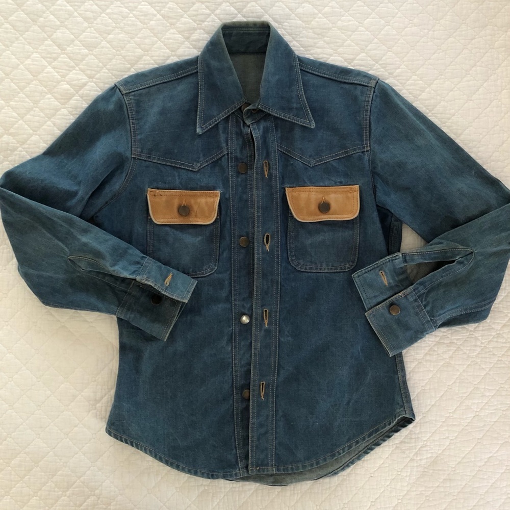 Vintage Denim Shirt Jacket
